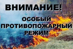ВНИМАНИЕ: ОСОБЫЙ ПРОТИВОПОЖАРНЫЙ РЕЖИМ!