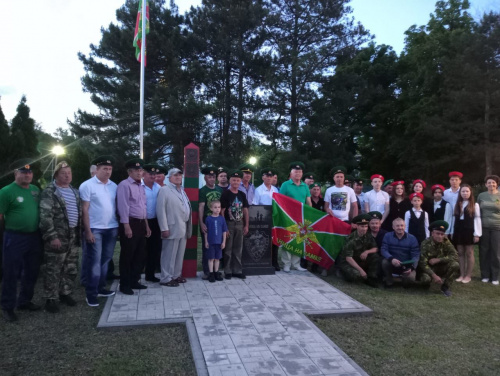 Торжественное мероприятие посвященное 105 годовщине пограничных войск в селе Кулешовка.