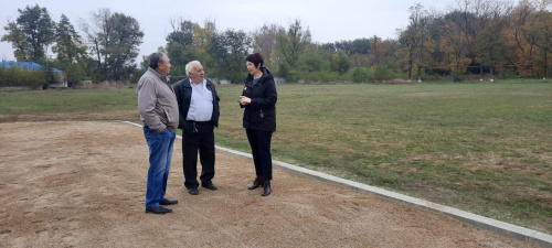 Час контроля на строительстве скейт площадки в селе Кулешовка.