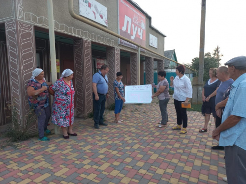 Сход жителей улиц Пролетарской и Родниковской в с.Новопавловка