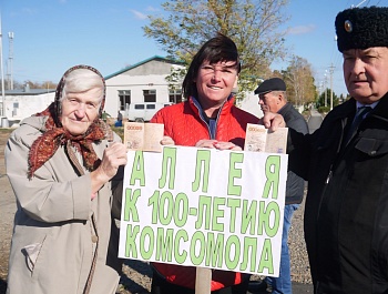 Посадка аллей