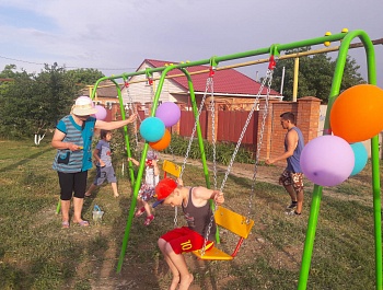 Открытие дворовой площадки
